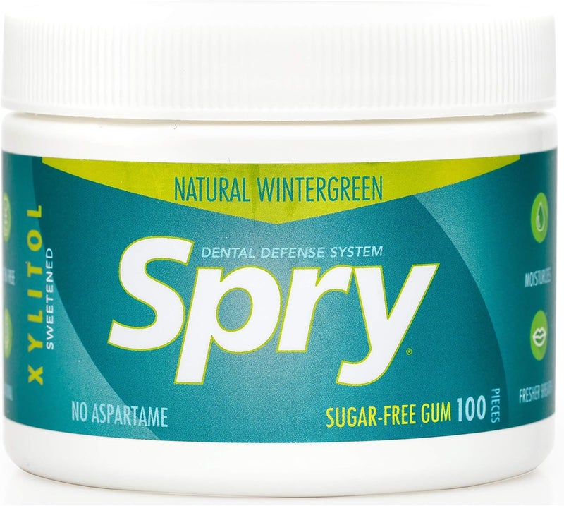 Spry Sugar-Free Chewing Gum - Wintergreen Flavor - Image 1